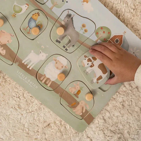 Puzzle con Sonidos – Little Farm – Little Dutch