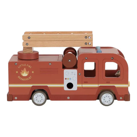 Set bomberos con camion de madera - Little Dutch