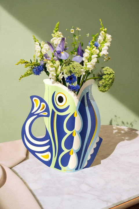 Vase en papier poisson
