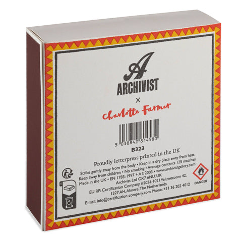 Charlotte Farmer Éléphant | Carré - Allumettes de sécurité