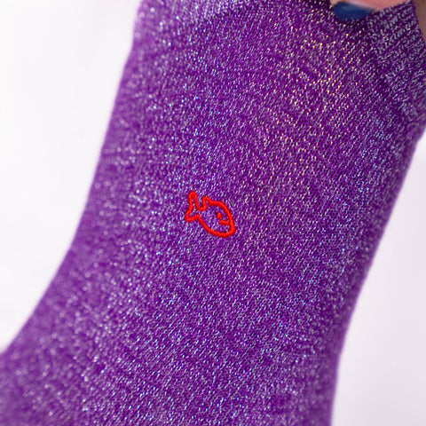 Calcetines con brillo Morado - Billy Belt