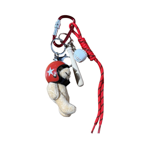 BIJOU DE SAC BS305 NOUNOURS CASQUE ROUGE