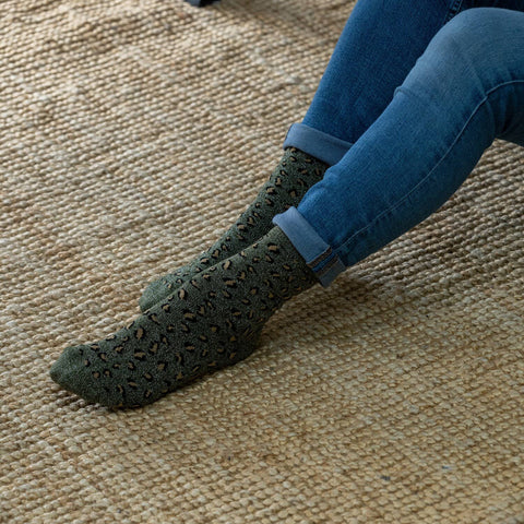 Calcetines Leopardo - Caqui - Billy Belt