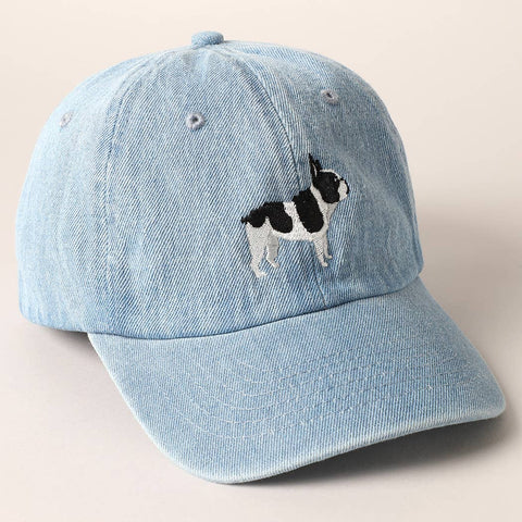 Gorra vaquera bordada “Bulldog Francés” - La Familia