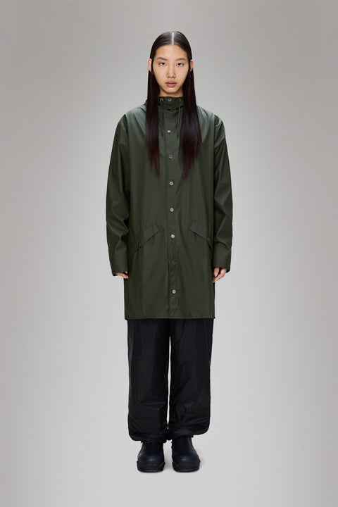 Long Jacket W3 Green - Rains