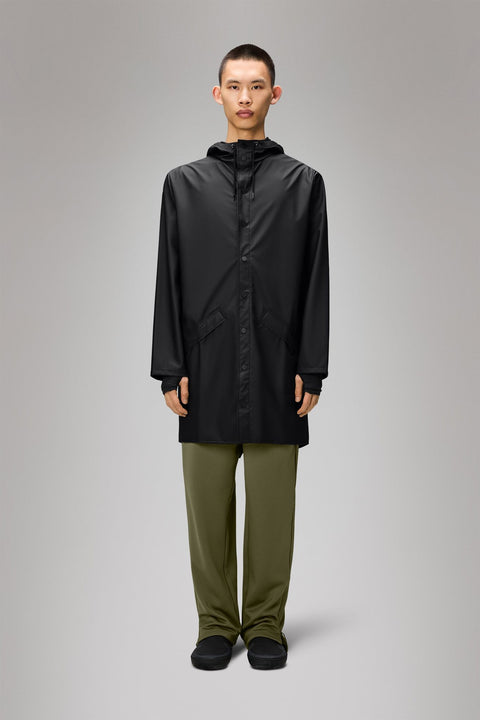 Long Jacket W3 Black - Rains