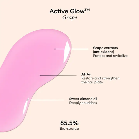 Active Glow Grape – Tratamiento iluminador de uñas – Manucurist