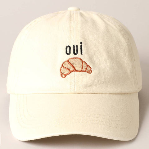 Gorra de béisbol bordada “Croissant” - La Familia