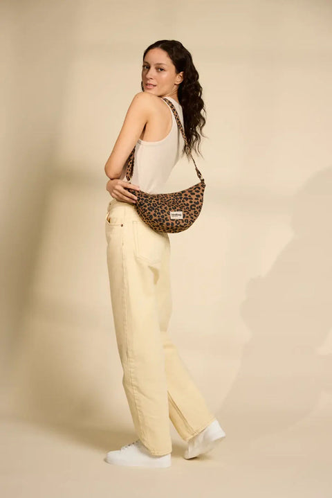 Riñonera Andrea Léopard cannelle- Hindbag