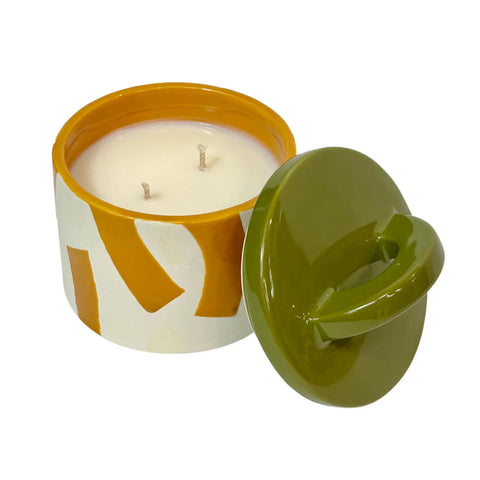 Vela perfumada Maegen Pablo Pomelo & Sage verde/naranja – vela aromática diseño | Maegen