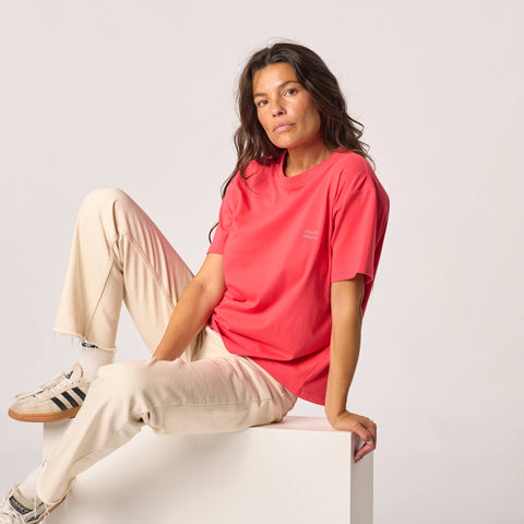 T-shirt femme en 100% coton biologique - Rouge