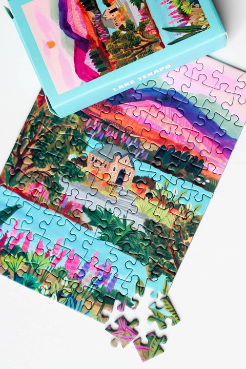 Mini Puzzle de 99 piezas - "Lake Tekapo" - Piecely puzzles
