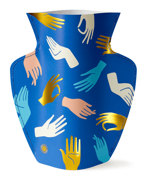 Vase en papier Hamsa