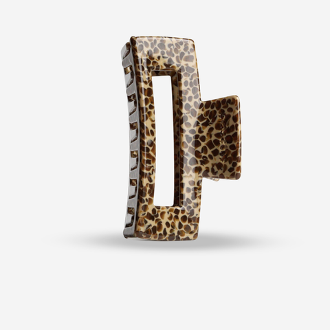 Barrette cheveux Crush Café au motif léopard subtil