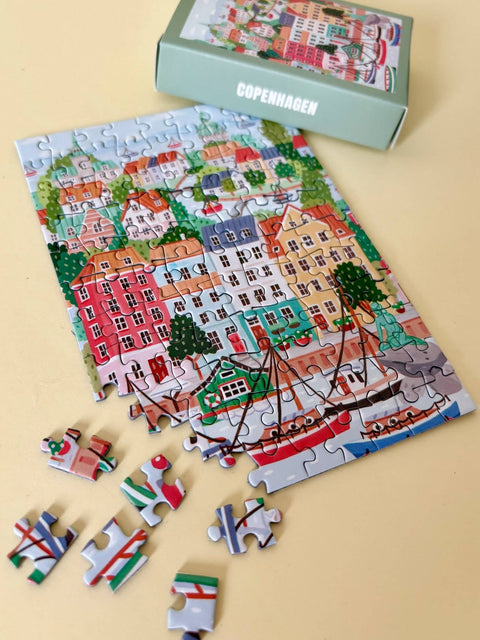 Mini-puzzle de 99 piezas - Copenhague - Piecely Puzzles