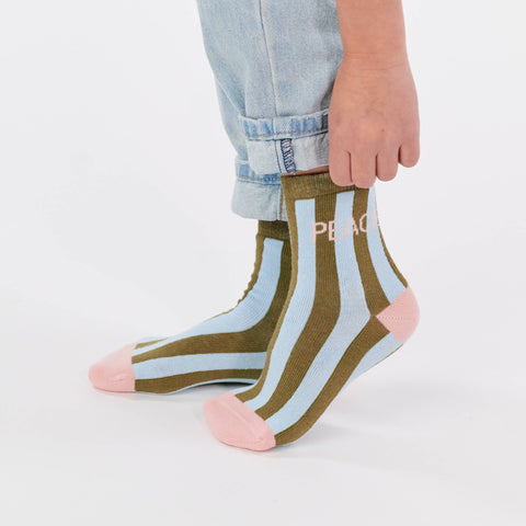 Calcetines de niño con rayas - Peace - Billy Blt