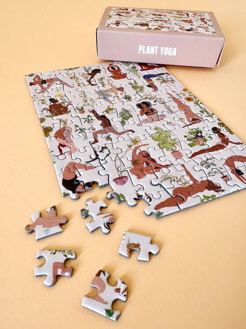 Mini Puzzle de 99 piezas - "Plant Yoga" - Piecely puzzles