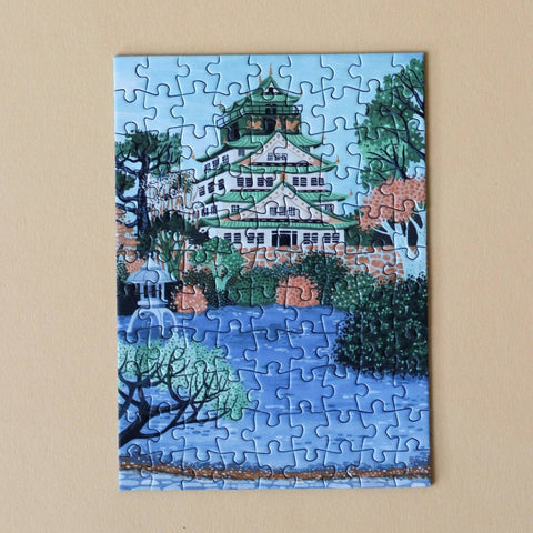 Mini Puzzle de 99 piezas - "Osaka Castle" - Piecely puzzles