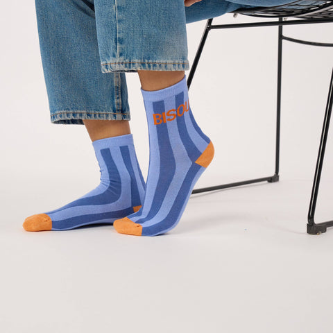 Chaussettes en coton peigné Rayées - Bisou