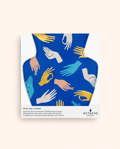 Vase en papier Hamsa