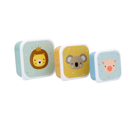 3 Cajas Almuerzo – Animal Friends – Tutete