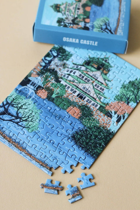 Mini Puzzle de 99 piezas - "Osaka Castle" - Piecely puzzles