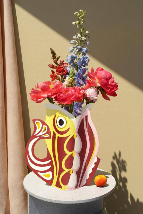 Vase en papier poisson