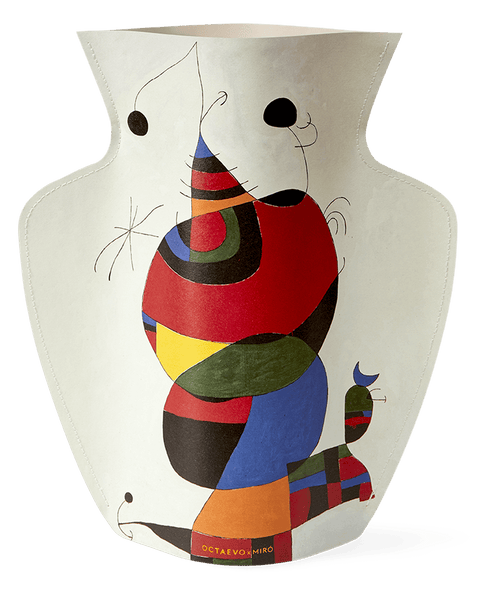 Vase en papier Miró