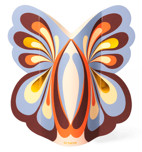 Vase en papier papillon