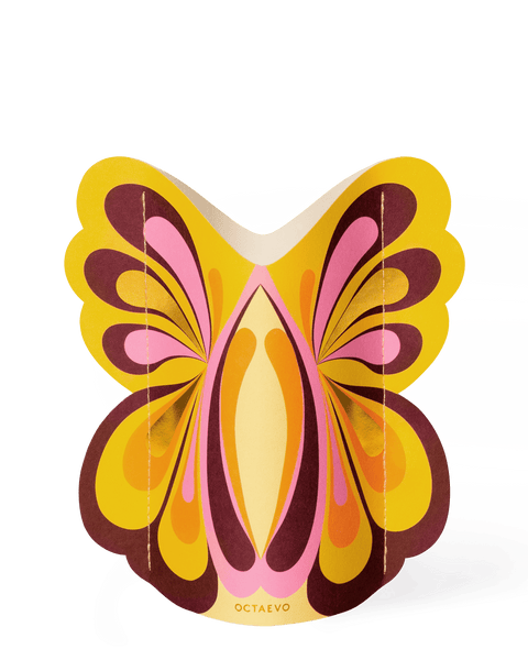 Mini vase en papier papillon