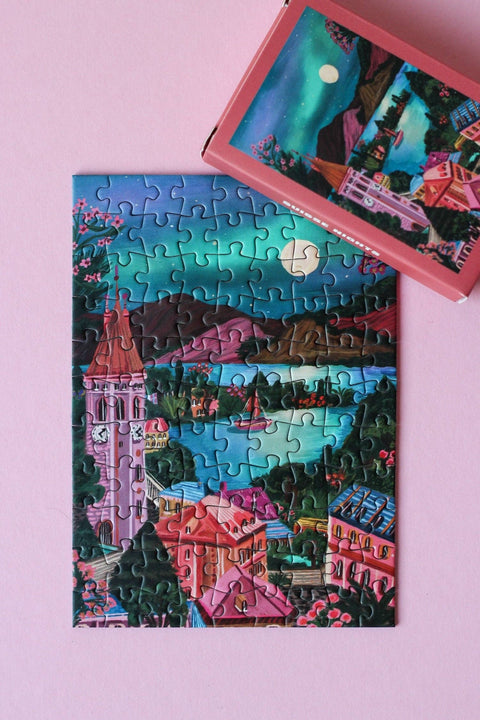 Mini Puzzle de 99 piezas - "Suisse Nights" - Piecely puzzles