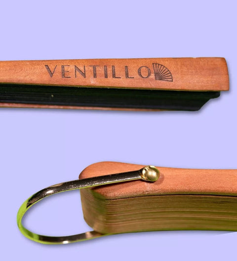 Mini Abanico  39 Leo – Esmeralda Oro - Ventillo