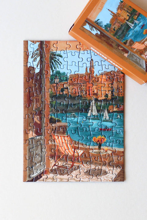 Mini-puzzle de 99 piezas - Menton, France - Piecely Puzzles