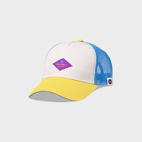 Gorra Trucker algodón Amarillo y azul - Billybelt