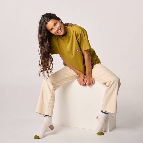 Camiseta mujer Kaki - Billy Belt