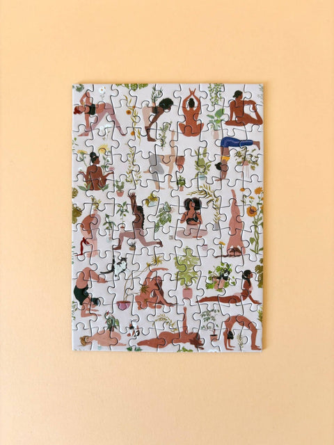 Mini Puzzle de 99 piezas - "Plant Yoga" - Piecely puzzles