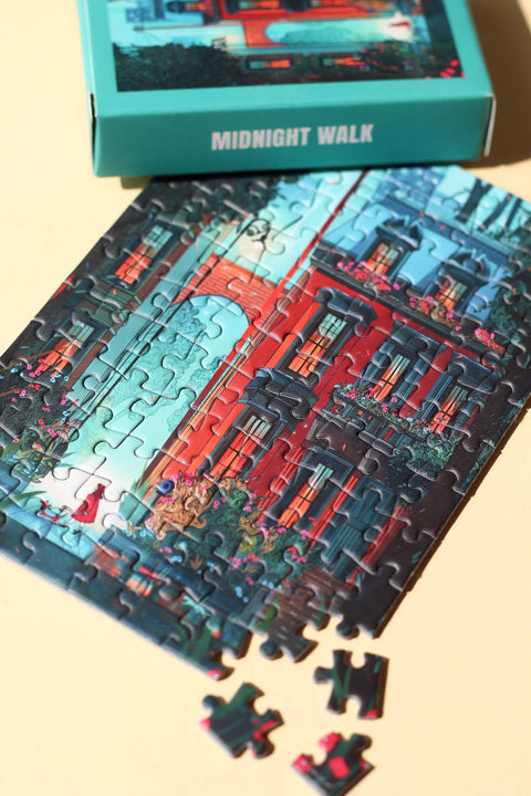 Mini-puzzle de 99 piezas - Promenade de minuit - Piecely Puzzles