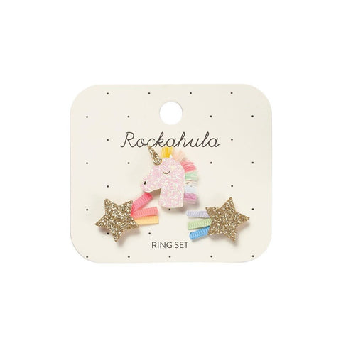 Set de Anillos – Rainbow Unicorn – Rockahula Kids