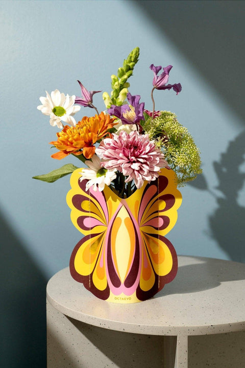 Mini vase en papier papillon