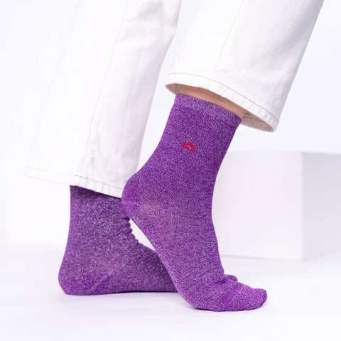 Calcetines con brillo Morado - Billy Belt