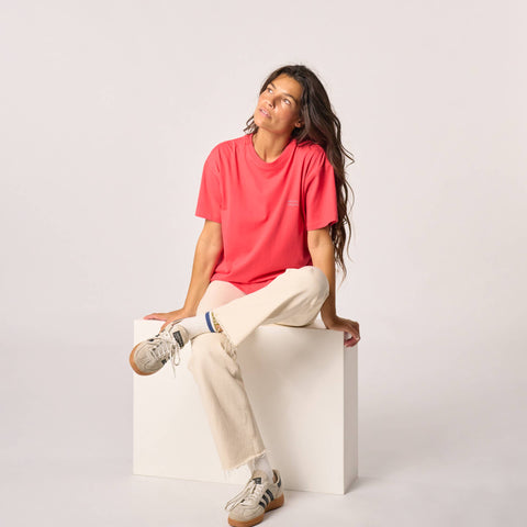 T-shirt femme en 100% coton biologique - Rouge