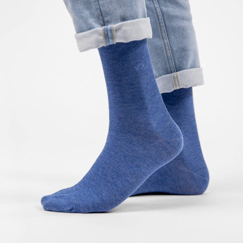 Calcetines de bambú - Azul denim - Billy Belt