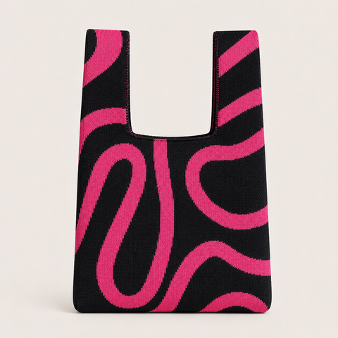 Bolso Flux Abstrait – TOKEII KNIT STUDIO