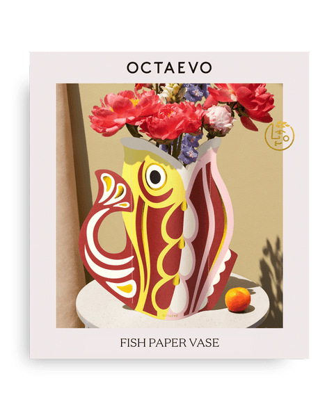 Vase en papier poisson