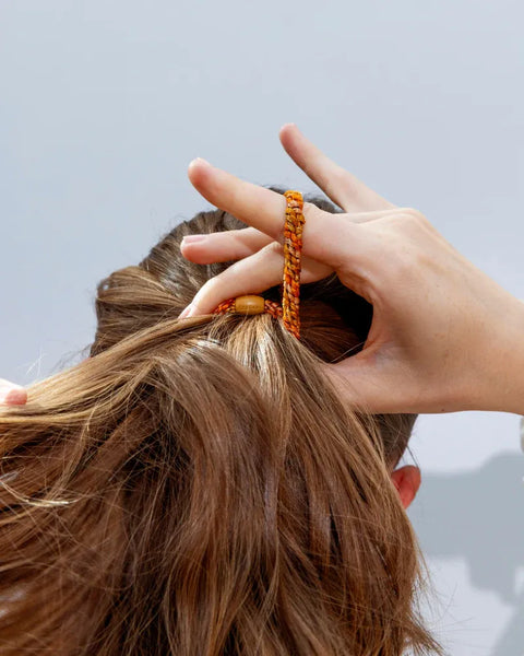 Goma para el pelo Kknekki - Mix Nude Curry Glitter