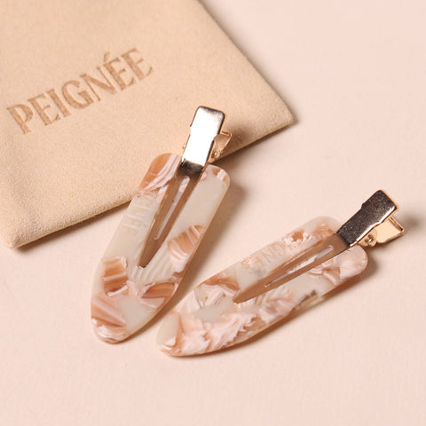 Barrettes Nougat  (Paire)