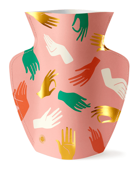 Vase en papier Hamsa