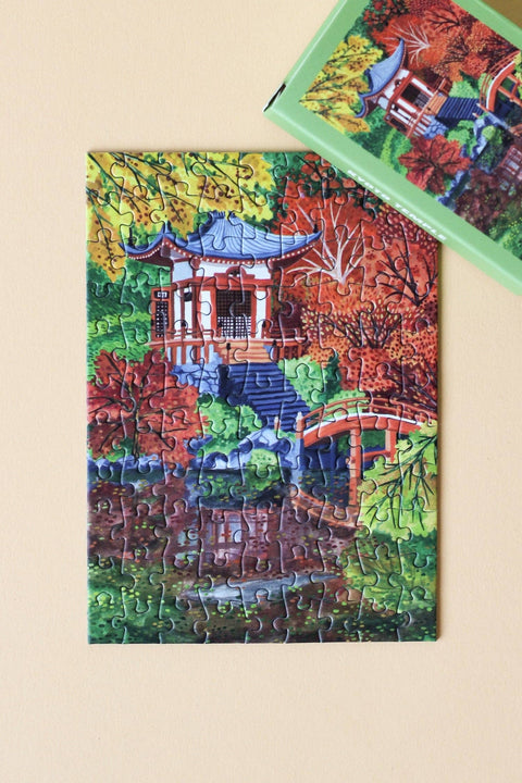 Mini-puzzle de 99 piezas - Temple de Kyoto - Piecely Puzzles