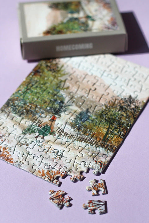 Mini-puzzle de 99 piezas - Retour à la maison - Piecely Puzzles