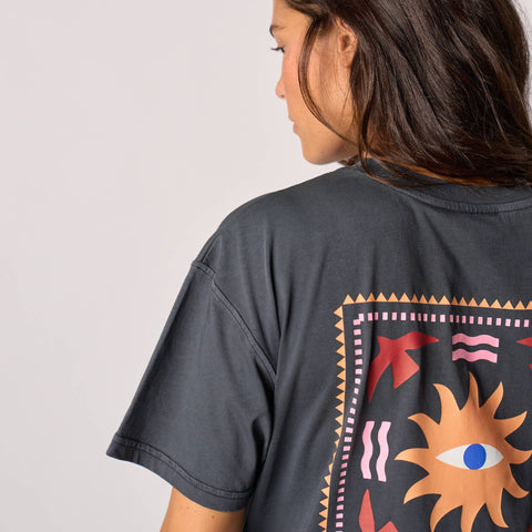 T-shirt femme en 100% coton biologique - Noir